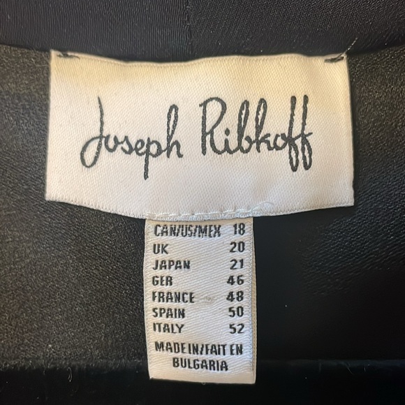 Joseph Ribkoff Dark Blue Bodycon Ruched zippered Dress  . - Picture 9 of 10